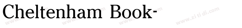 Cheltenham  Book字体转换